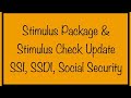 Stimulus Check & Stimulus Package Update for SSI, SSDI, Social Security – Wednesday, October 14th