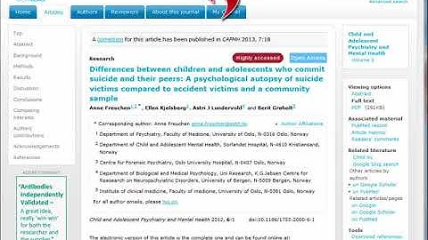 Identifying Scholarly Journal Articles