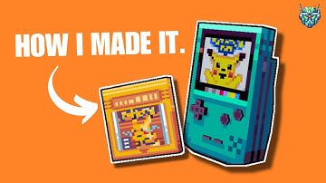 How I Made a Gameboy Color 3D Model...and Animated it!