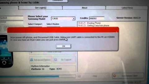 SRS Read Codes Samsung GT-S3650 (Corby)