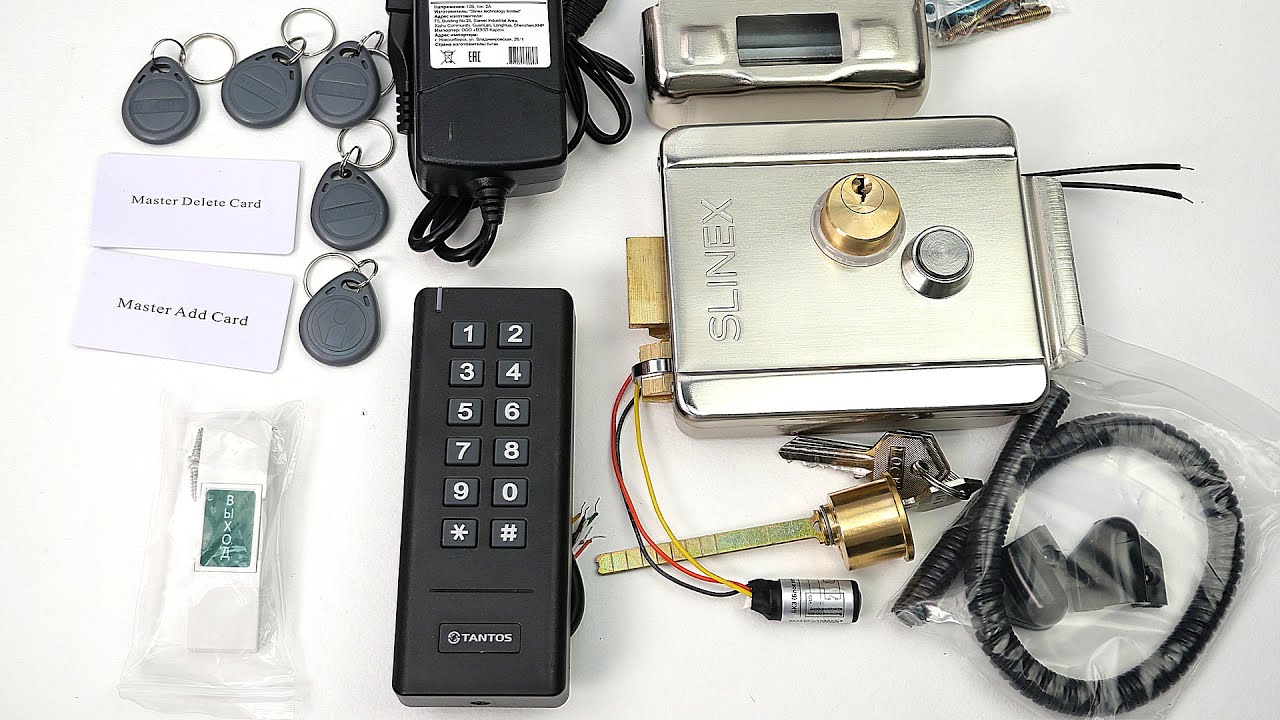 Комплект электромеханического замка на калитку с кодовой панелью - YouTube