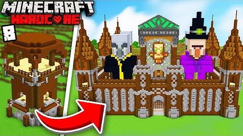 I Transformed The PILLAGER OUTPOST In Minecraft Hardcore!