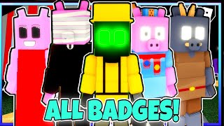 HOW TO GET ALL 25 BADGES in PIGGY RP W.I.P | ROBLOX