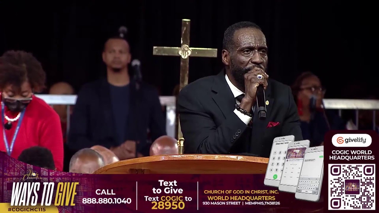 Replay COGIC 115th Holy Convocation Thursday Evening Service YouTube