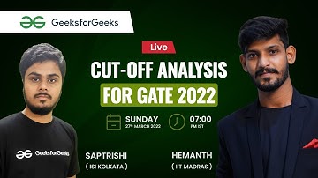 CUT-OFF ANALYSIS FOR GATE 2022