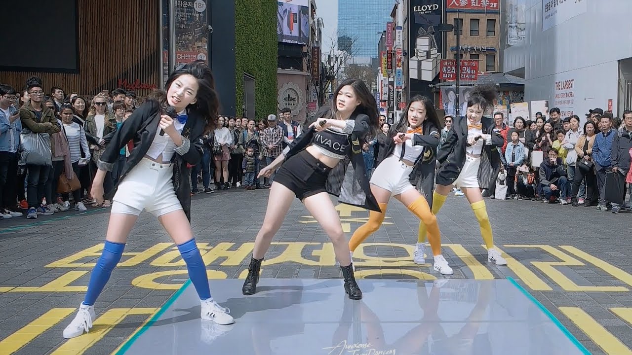 초중등댄스팀 비바체 Kidz Dance Team VIVACE | BLACKPINK 불장난 Dance Cover @ 명동 | Filmed by lEtudel