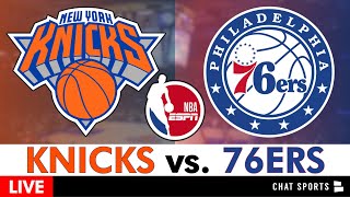 Knicks vs. 76ers Live Streaming Scoreboard, Play-By-Play, Highlights \& Stats | NBA Playoffs Game 1