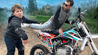 НЕАДЕКВАТНЫЙ МУЖИК ОТОБРАЛ ПИТБАЙК У МОЕГО СЫНА