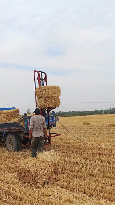 #bale #corn #farming #automobile #travelgoals#excavator #baleloader #loading #adventure#viral#eutee