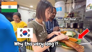 Korean girl are surprised with this Crazy Big India 🇮🇳 food!