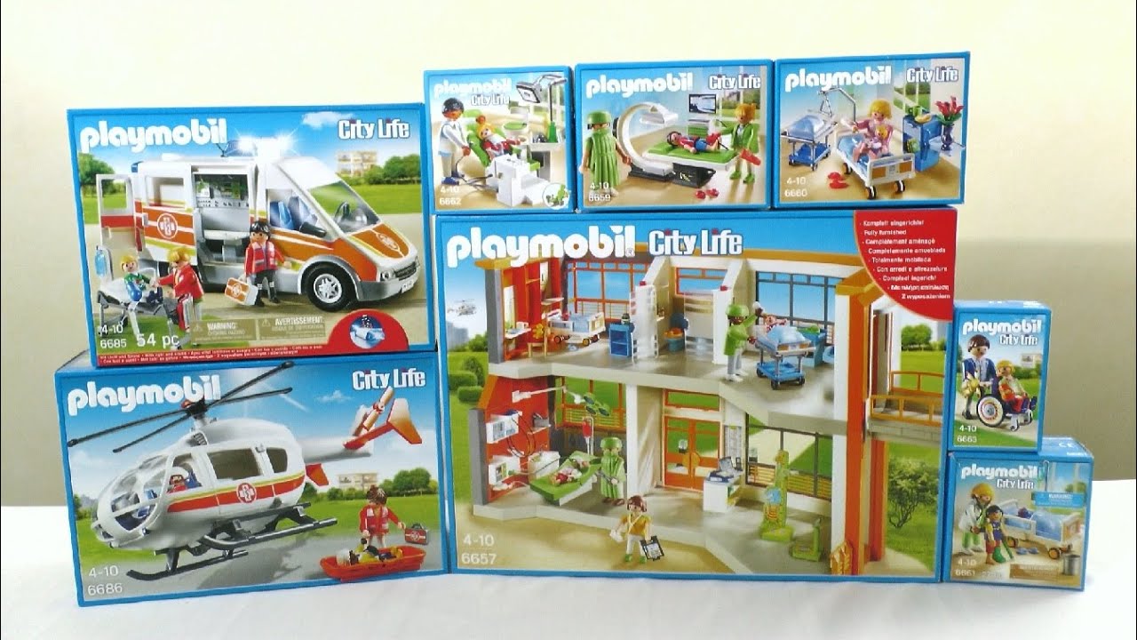 Playmobil unboxing : The children's hospital (2015) - 6657, 6659