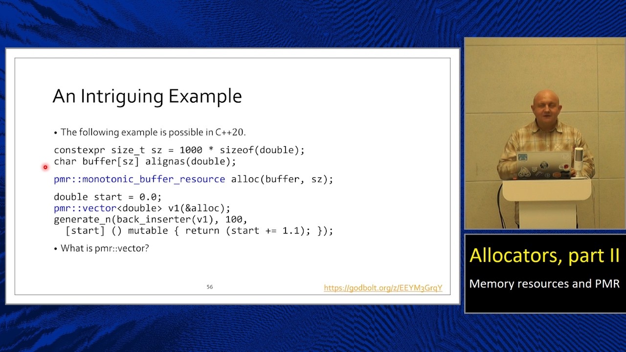 Lecture 16. Allocators part II: Memory Resources and PMR (MIPT, 2025-2026).