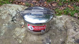 Cooking outtake from my wepre park ewloe castle walk video. using the
zebra head 14cm camping pot stainless steel pan. pasta and sauce
cheese bro...