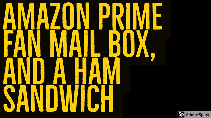 Amazon Box opening and a ham sandwich