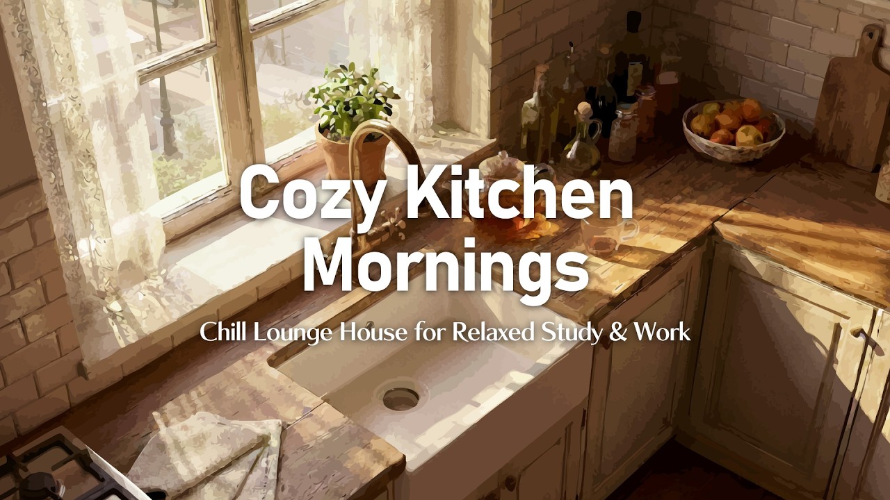 Cozy Kitchen Mornings // Chill Lounge House for Relaxed Study & Work (1 Hour Mix)