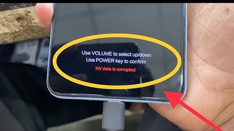 Mi Note 9 Nv data is corrupted