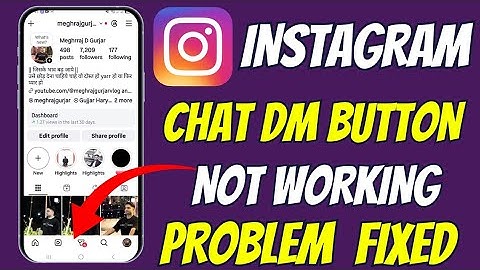 Instagram DM Button Not Working | Instagram Solution 2025 | Instagram app not working solution Today