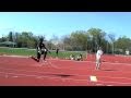 Triple Jump 46+ feet off 3 step (slow motion)