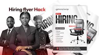 How to Design a Professional Hiring Poster in Photoshop | Job Vacancy Poster Tutorial