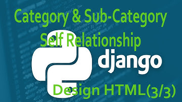 Django Category Sub Category hierarchical database self recursion table model (3/3)