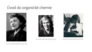 Úvod do organické chemie I - historie a strukturní teorie