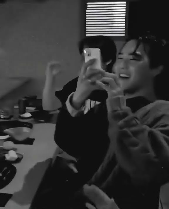 Jimin,Jhope and Yoongi with Nicole celebrating Ayden's(song writer)Pre Birthday!😀💜