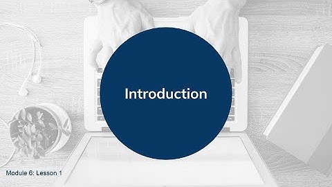 Module 6 lesson 1