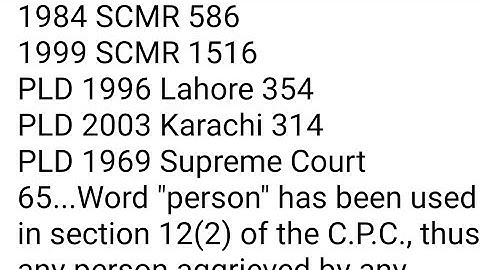 section12(2)CPC, Cancellation of degree, order or jugement