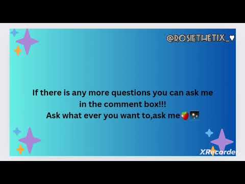 ⭐Q.N.A video 🥳💕 If you have anymore questions💖so,you can ask me in the comment box🦋✨ (🌸new intro🌸)