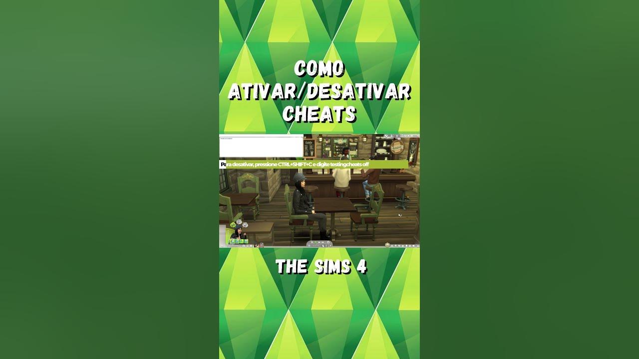 Como ATIVAR e DESATIVAR CHEATS no The Sims 4 #Shorts 