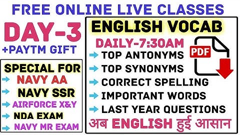 Day-3 English Vocab Tonic # last year antonyms and synonyms and correct spelling