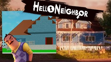 Roblox Part8: I remade the Hello Neighbor alpha 2 house in Piggy build mode!