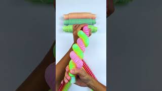 Enjoy Relaxing robot pop tube diy#asmrsounds #satisfyingvideos #poptube #diy #robot #toys #oddasmr