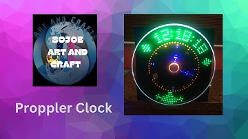 How to make Propeller led pendulum Clock,using Arduino Nano#sojoeartandcraft #diy #arduinoproject