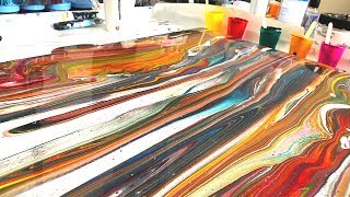 WOW! Striation Pour Technique with a Sink Skin Strainer