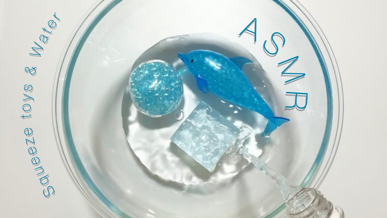 【ASMR】スクイーズと水の音【音フェチ】