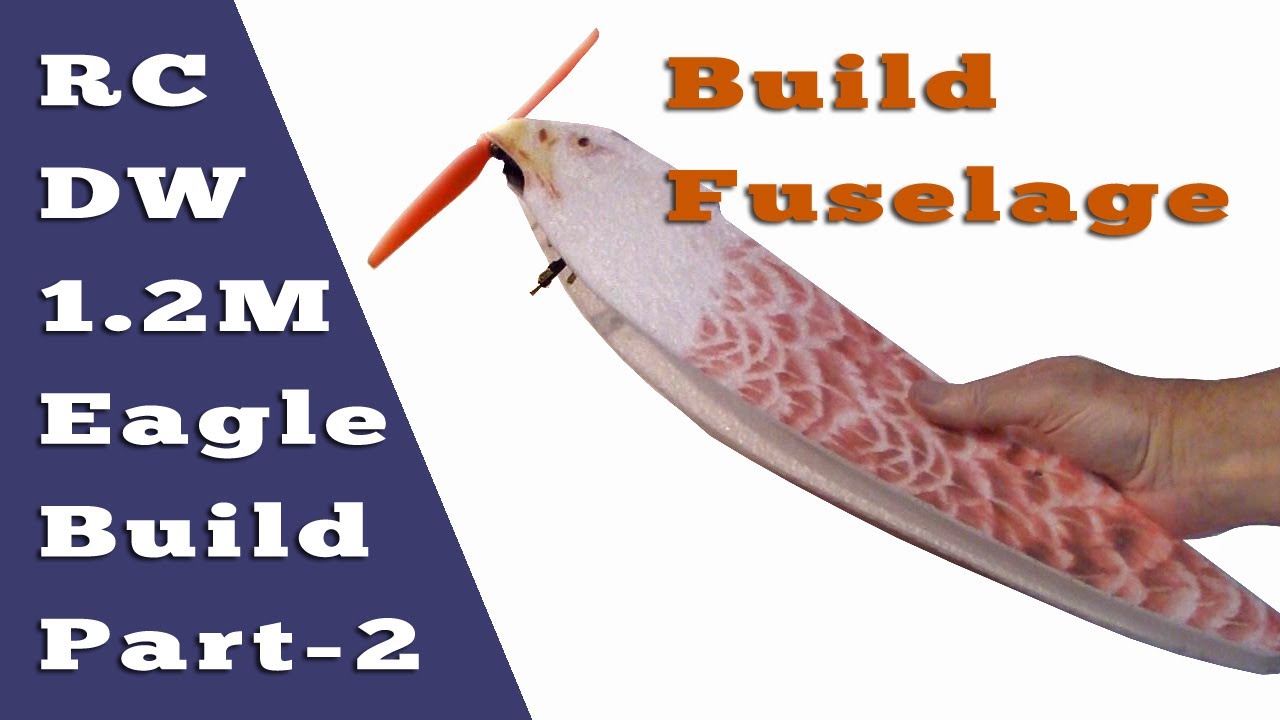 DW EPP Mini Eagle RC Plane Build Part 2 - Assembling Fuselage & Motor Mount
