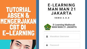 cara atau tutorial absen dan mengikuti ujian CBT di E-learning melalui hp android