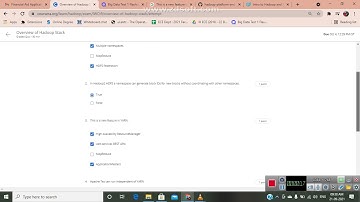 COURSERA || HADOOP PLATFORM AND APPLICATION FRAME WORK || QUIZ 1 #COURSERA #HADOOP #BIGDATA #APACHE