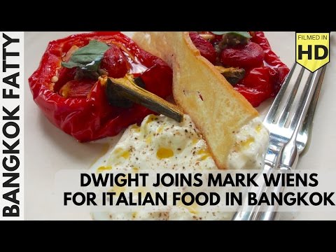 Dwight Joins Mark Wiens for Italian Food in Bangkok