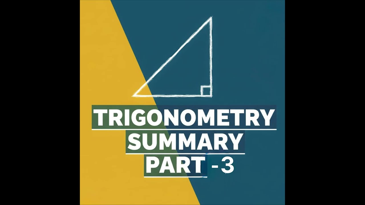 CBSE 2026 Board Exam: T-Ratios of Complementary Angles | Trigonometry Summary Part 3