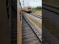 Indian Railways Passenger Train Crossing Local Train | Stunning Rail Scene 🚂 #localtrain #railway
