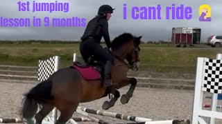 1st jumping lesson in 9 months. What’s wrong with me ?