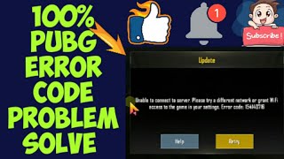 Pubg Error Code Solve