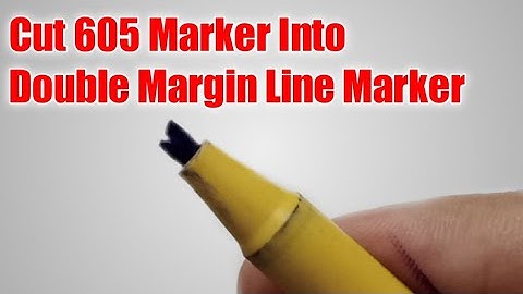 How to Cut 605 Cut Marker Into a Double Margin Line Marker | Dexterity Presentation