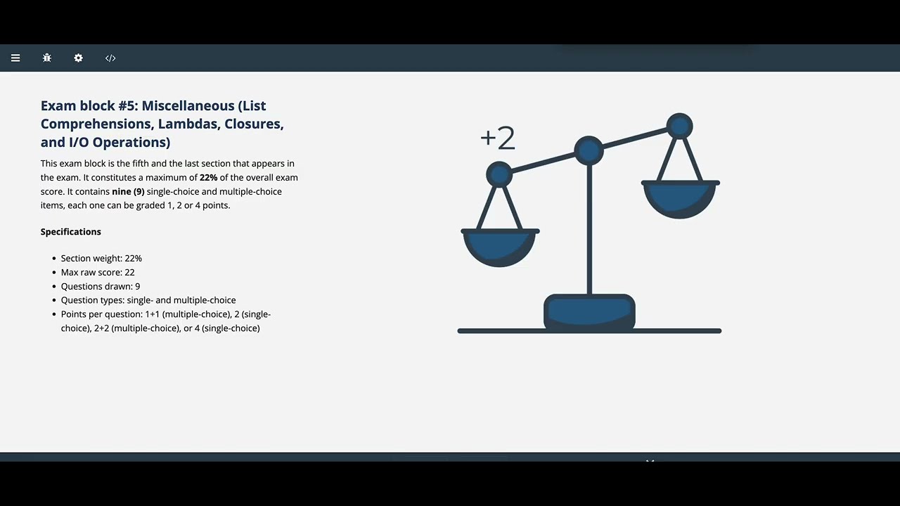 Module 5: Miscellaneous (22%)PCAP™: Advanced Python Topics – List ...