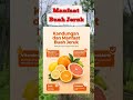 Kandungan &amp; manfaat buah jeruk #infokesehatan