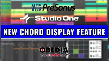 Studio One 5.4 New Features  - Chord Display  -- OBEDIA Digital Audio Training and Tech Support