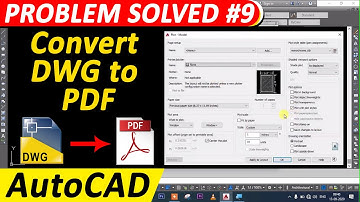 Convert DWG to PDF in AutoCAD || Convert AutoCAD to PDF || CIVIL USERS