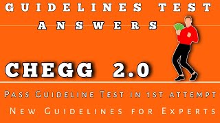 Guidelines test answers of chegg| guidelines for chegg expert|Chegg expert test answer